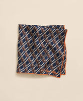 Diamond Motif Silk Pocket Square