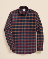 Portuguese Flannel Polo Button Down Collar, WIndowpane Shirt