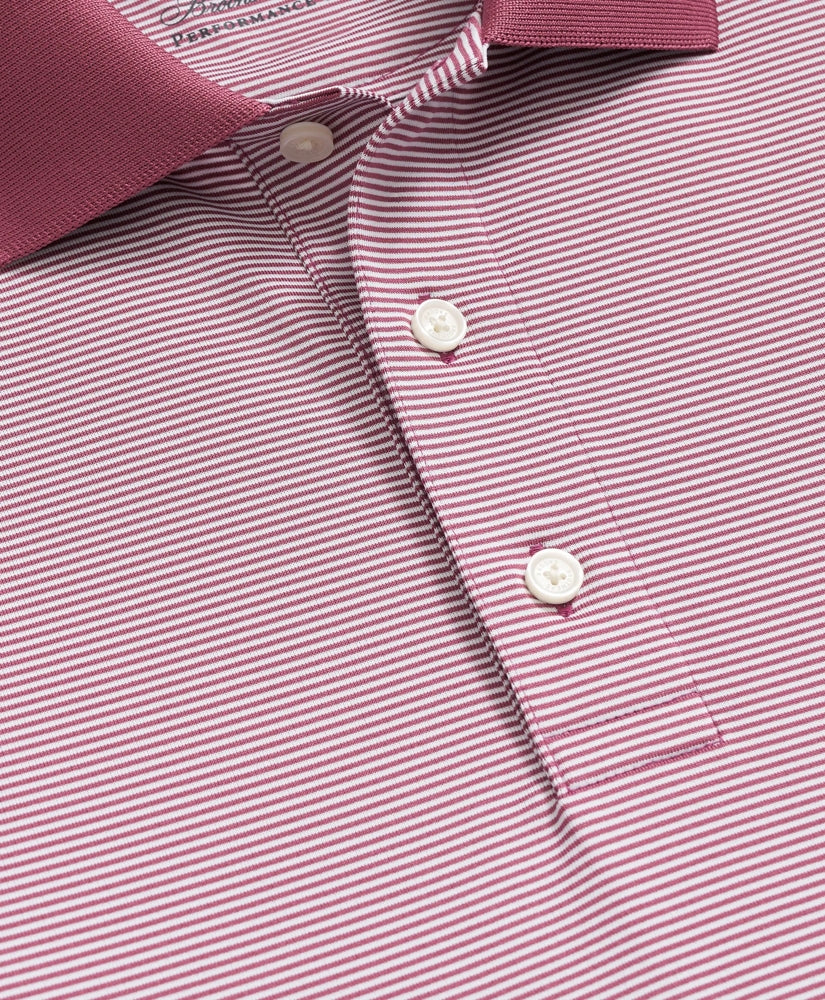 Performance Series Micro Stripe Jersey Polo Shirt