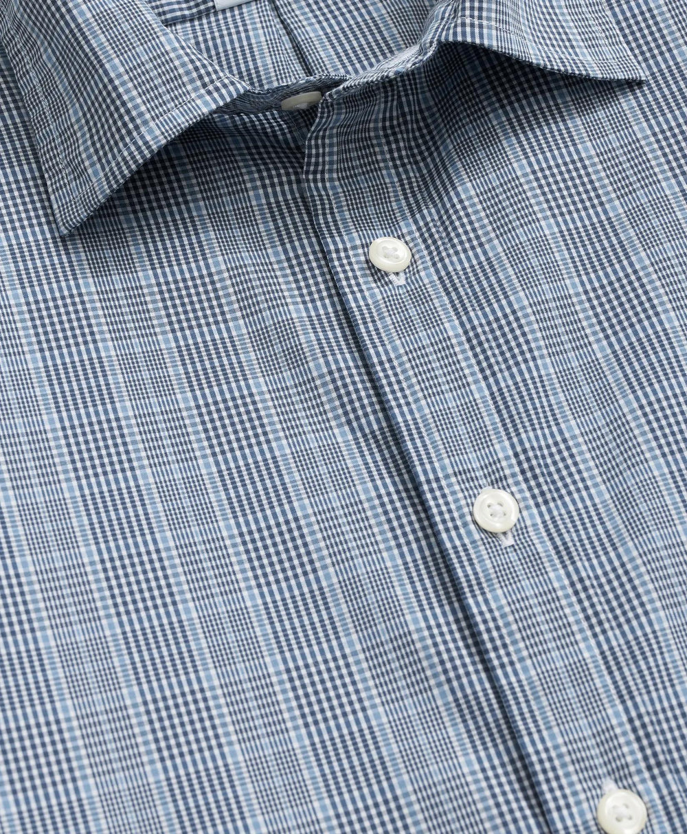 Performance Series Stretch Spread Collar, Glen Plaid Sport Shirt
