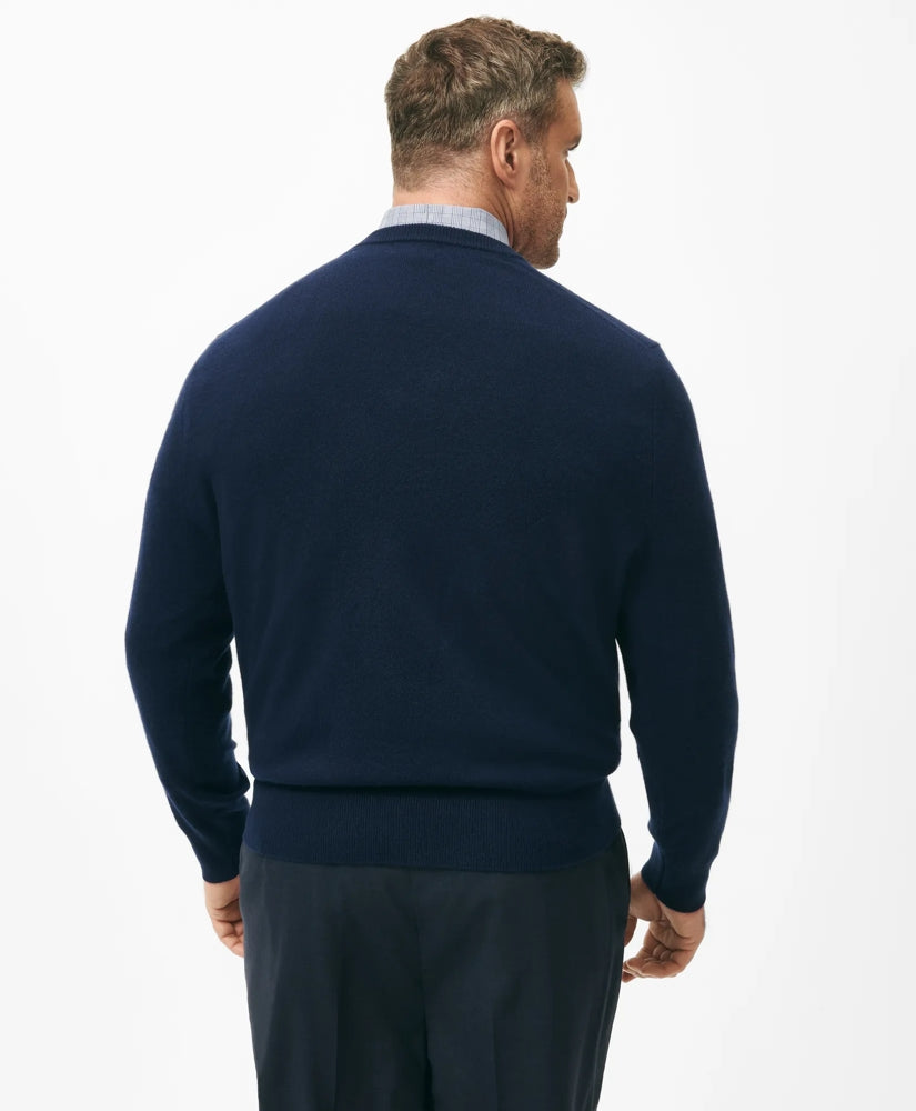 Big & Tall 3-Ply Cashmere V-Neck Sweater